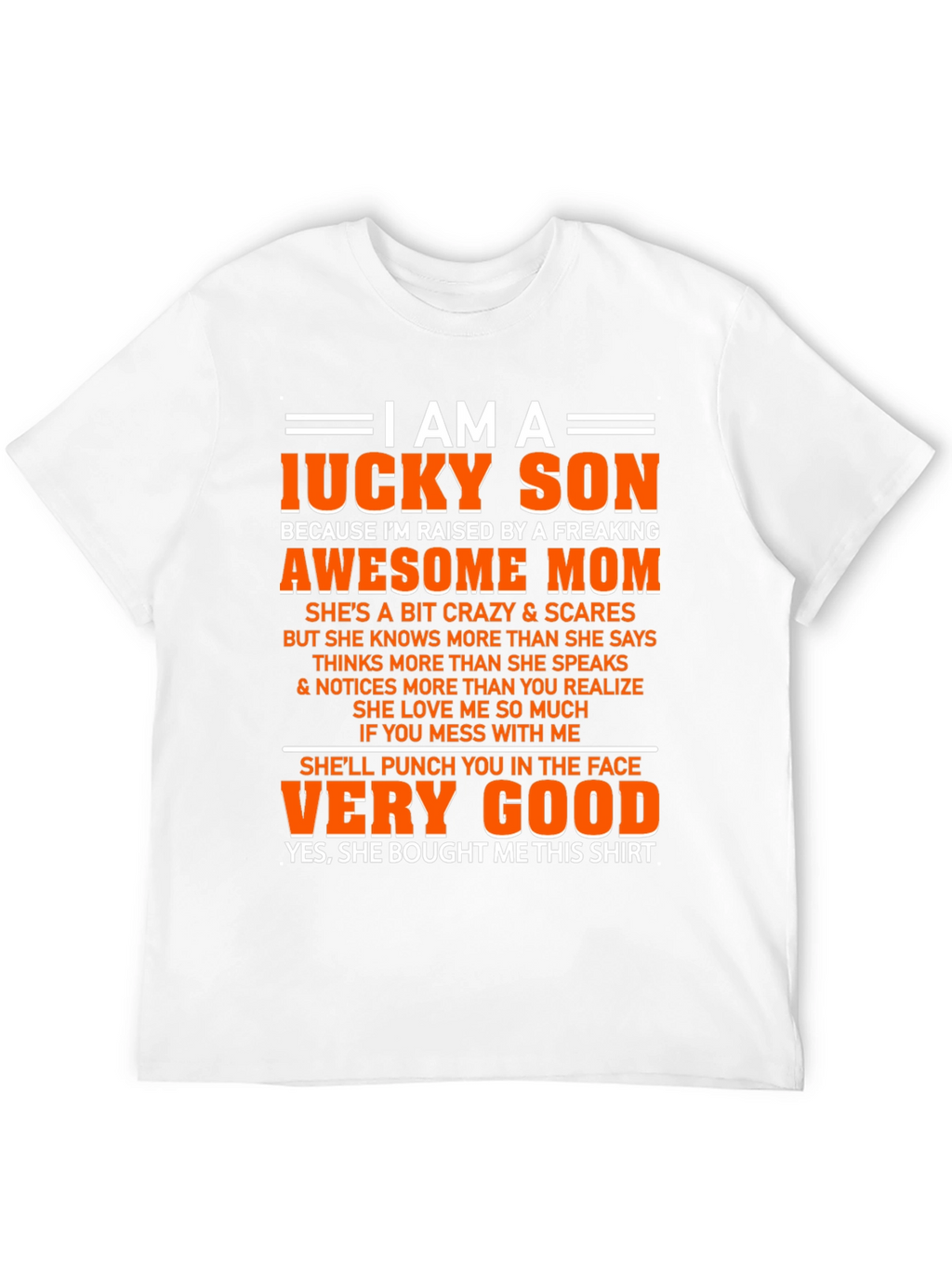 Lucky Son Graphic T-Shirt - Awesome Freaking Mom