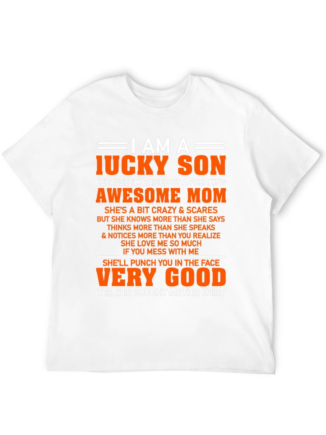 Lucky Son Graphic T-Shirt - Awesome Freaking Mom