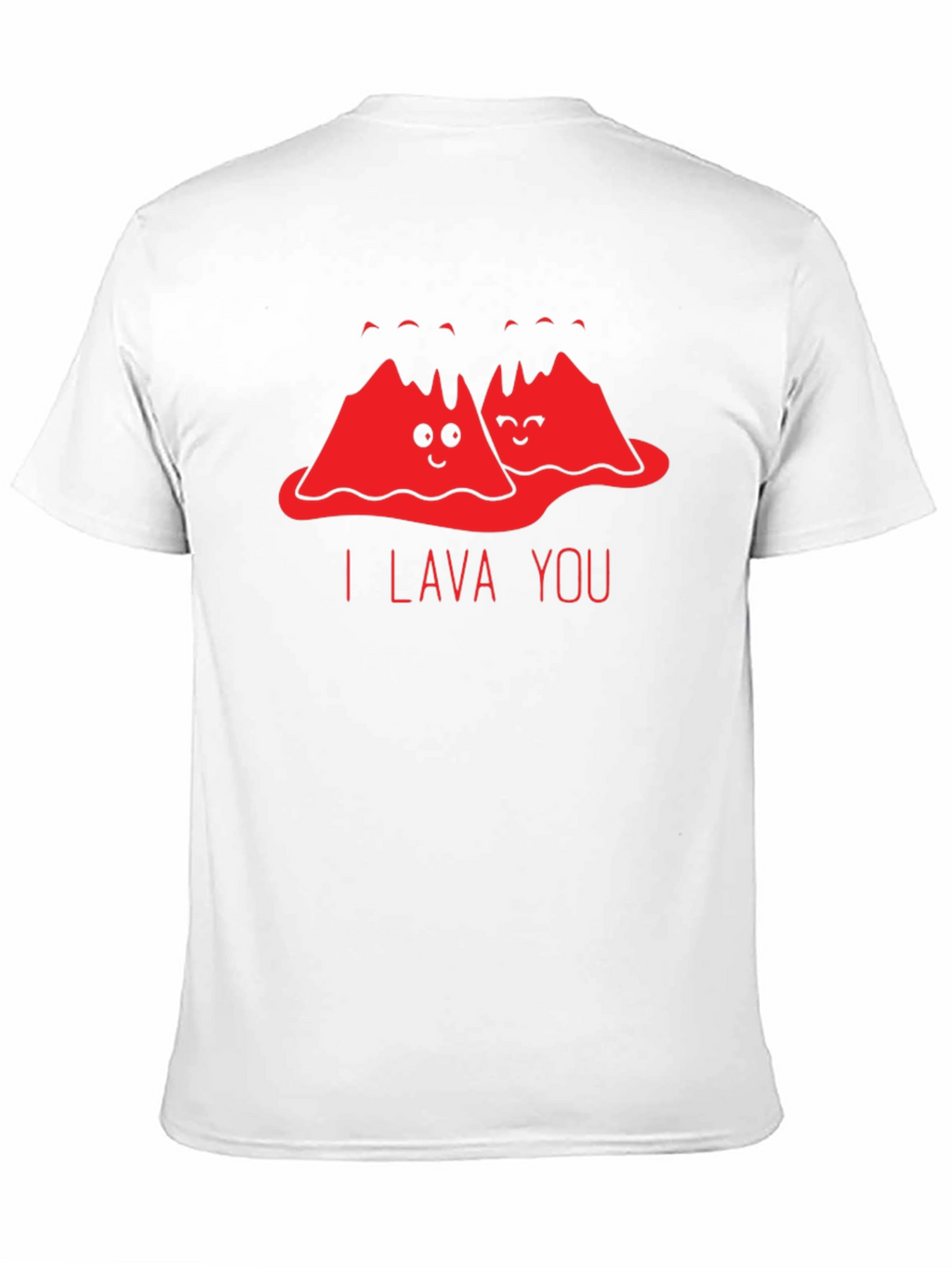 I Lava You Funny Graphic T-Shirt - Black