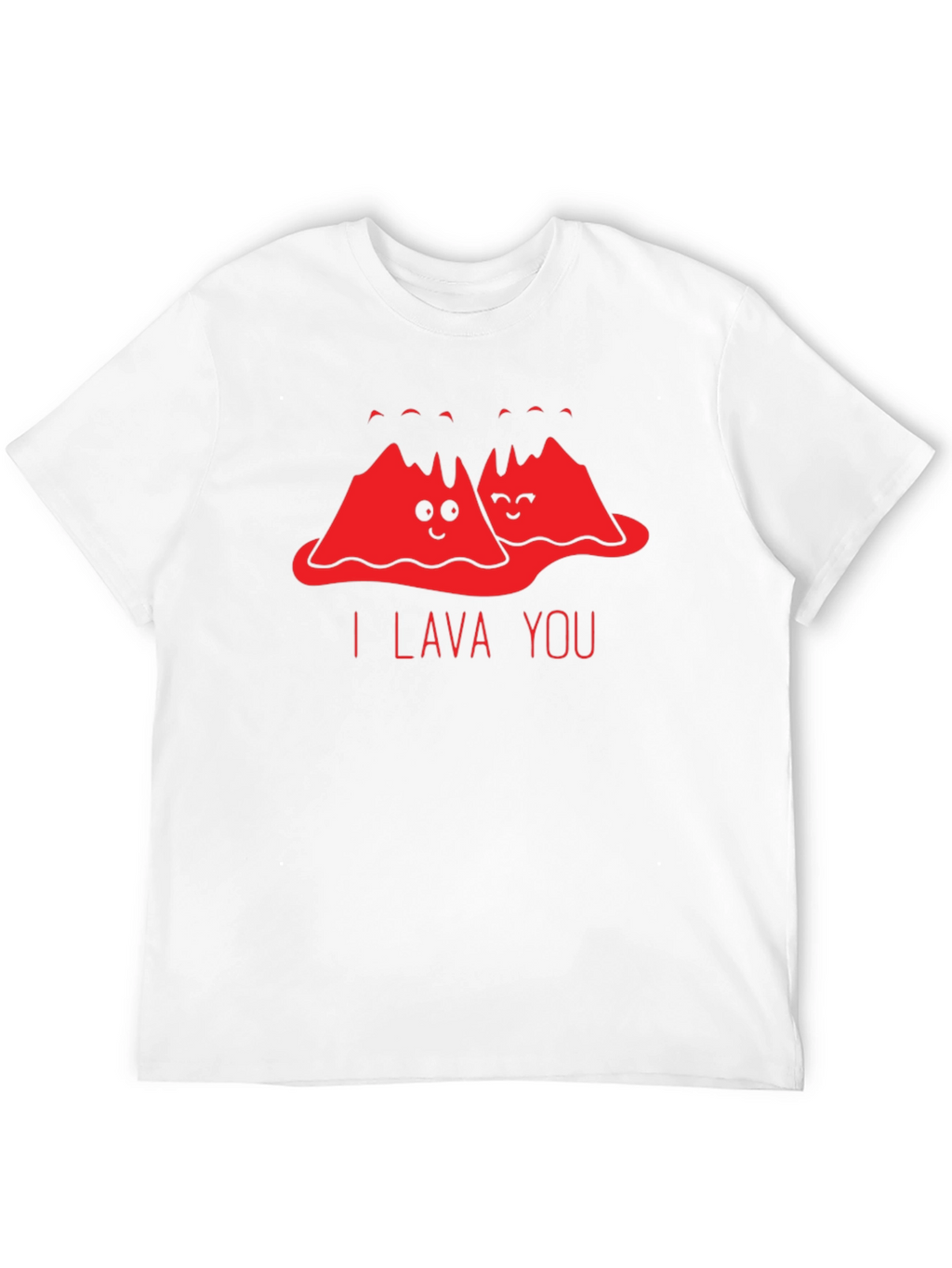 I Lava You Funny Graphic T-Shirt - Black