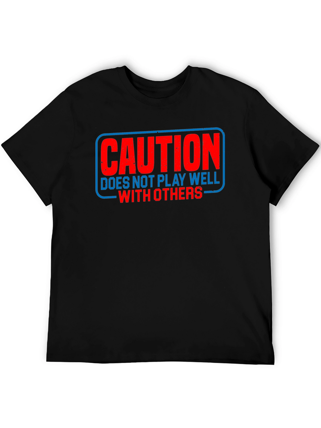 Caution Funny Sarcastic T-Shirt Introvert Tee