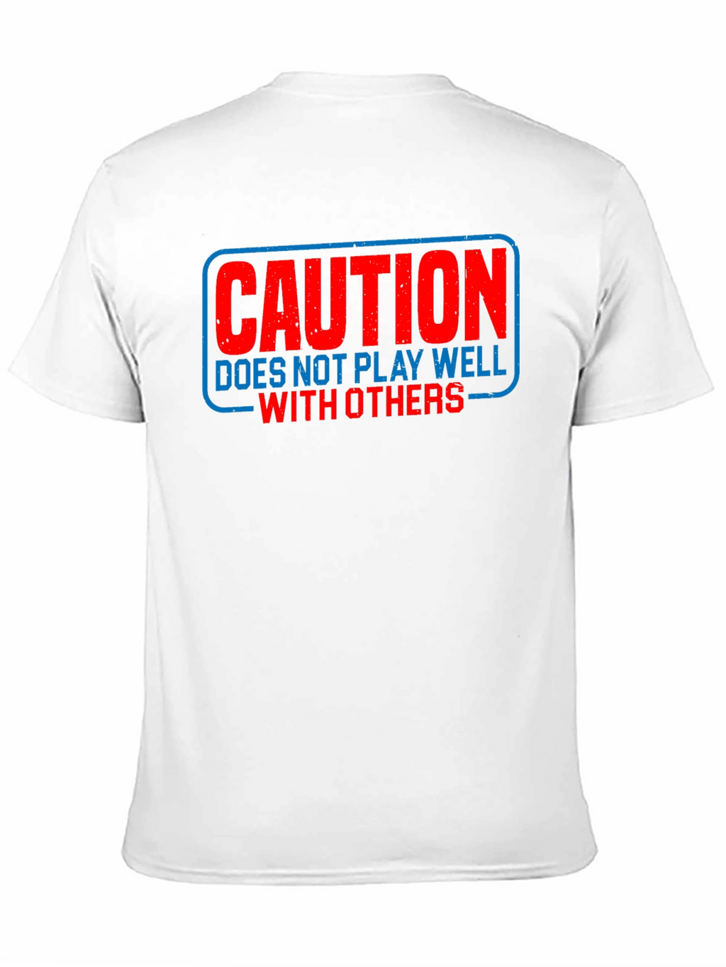 Caution Funny Sarcastic T-Shirt Introvert Tee