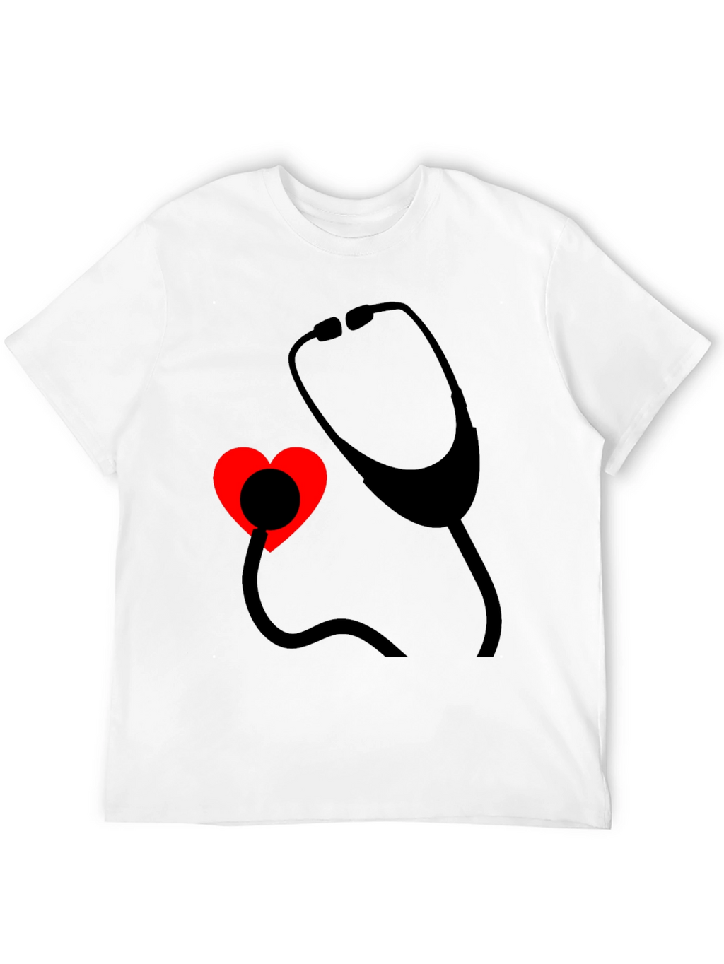 Heartbeat Stethoscope Tee - Medical Love Shirt