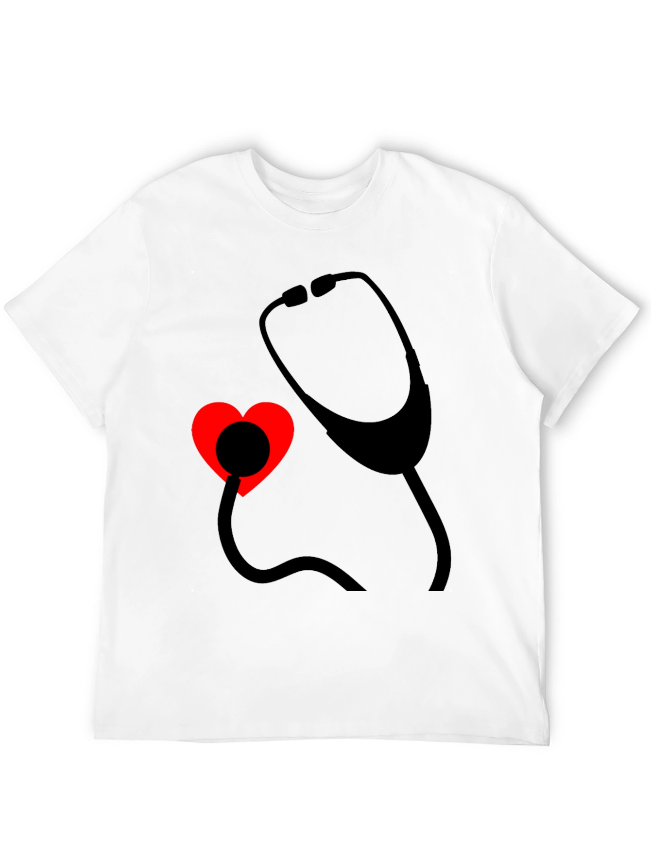Heartbeat Stethoscope Tee - Medical Love Shirt