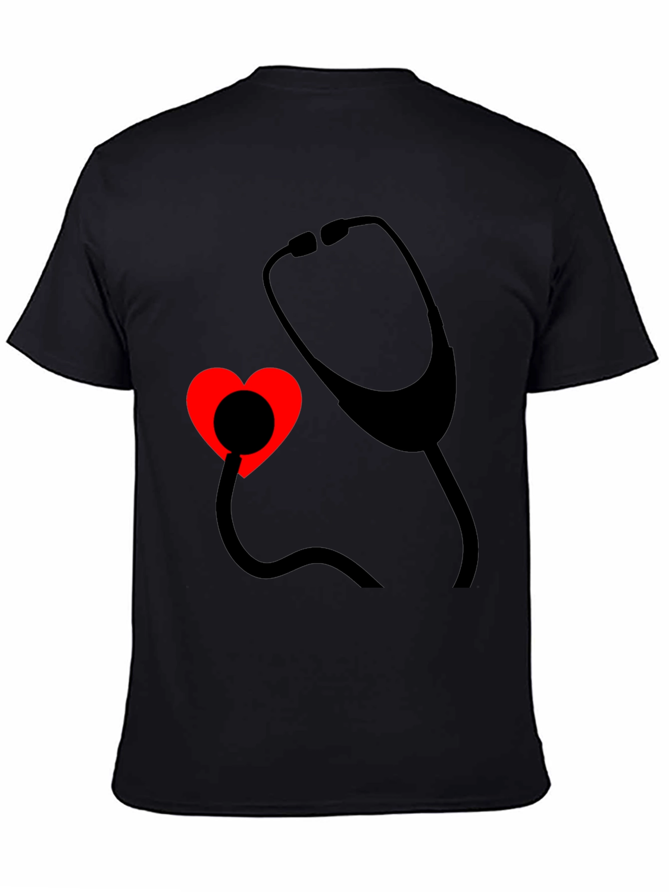 Heartbeat Stethoscope Tee - Medical Love Shirt