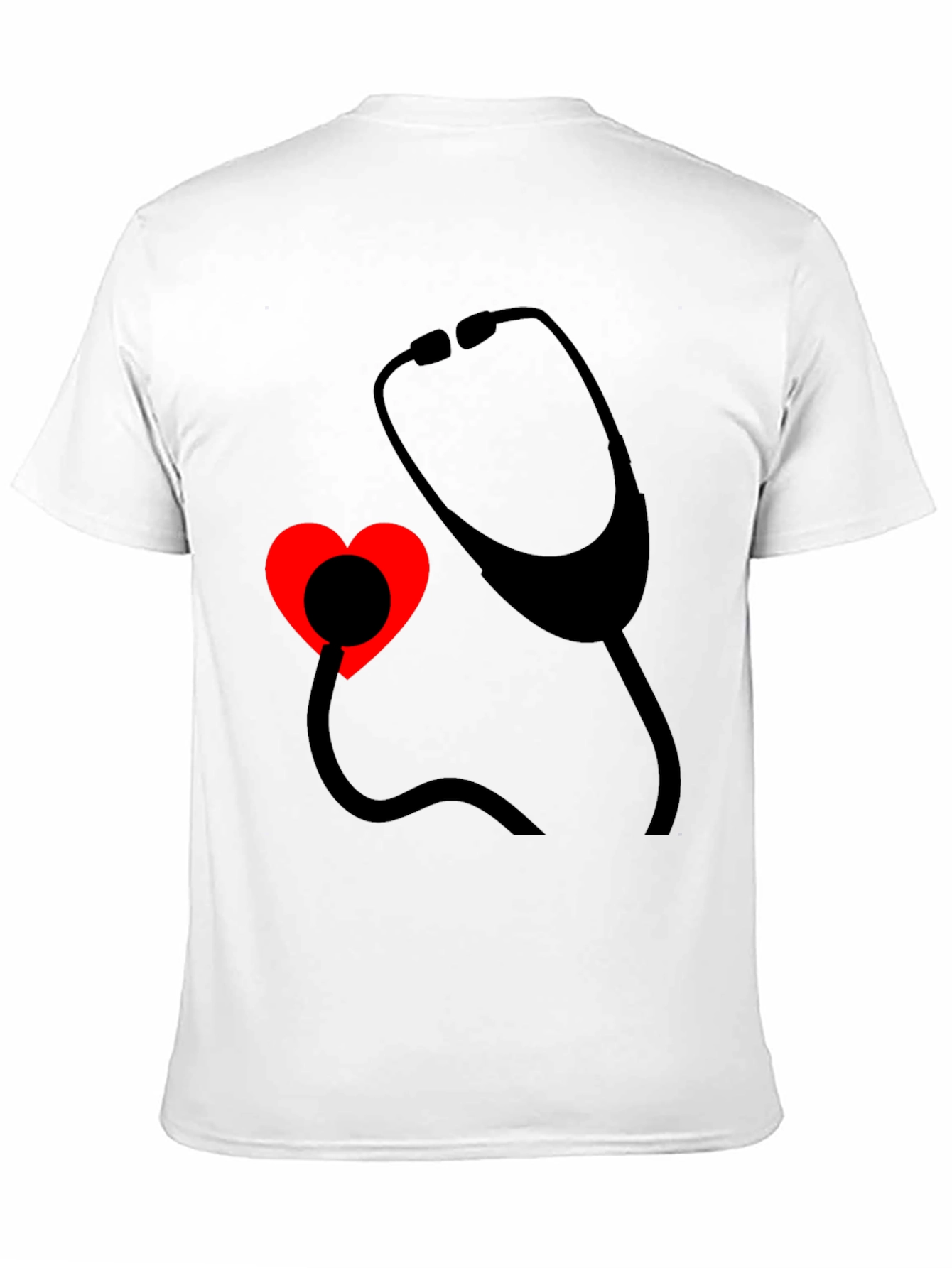 Heartbeat Stethoscope Tee - Medical Love Shirt