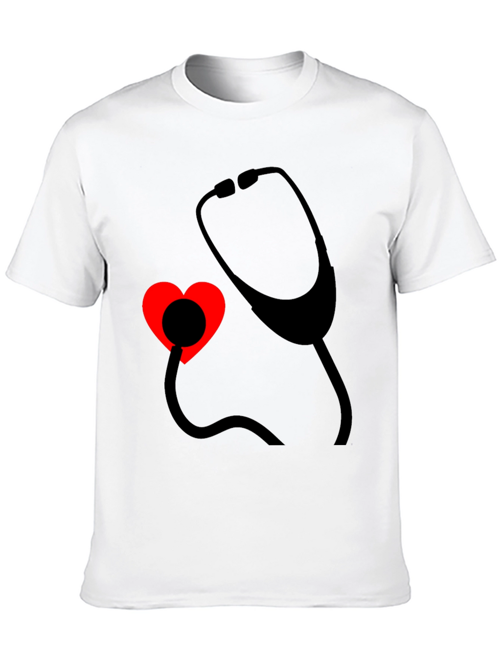 Heartbeat Stethoscope Tee - Medical Love Shirt