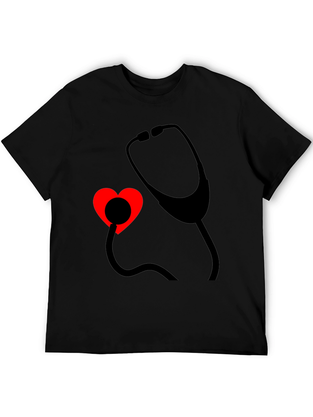 Heartbeat Stethoscope Tee - Medical Love Shirt