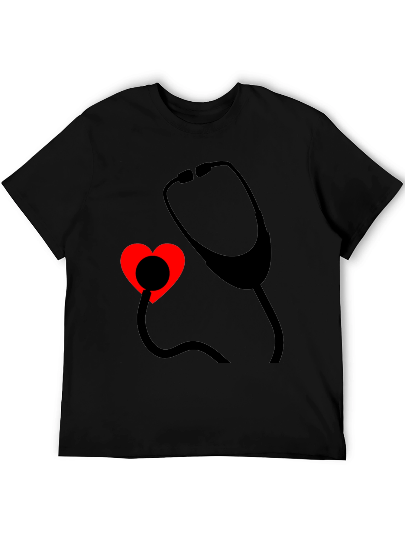 Heartbeat Stethoscope Tee - Medical Love Shirt