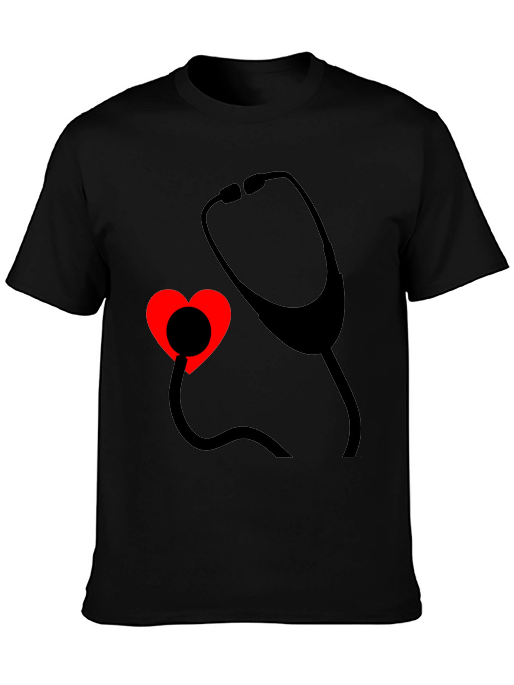 Heartbeat Stethoscope Tee - Medical Love Shirt