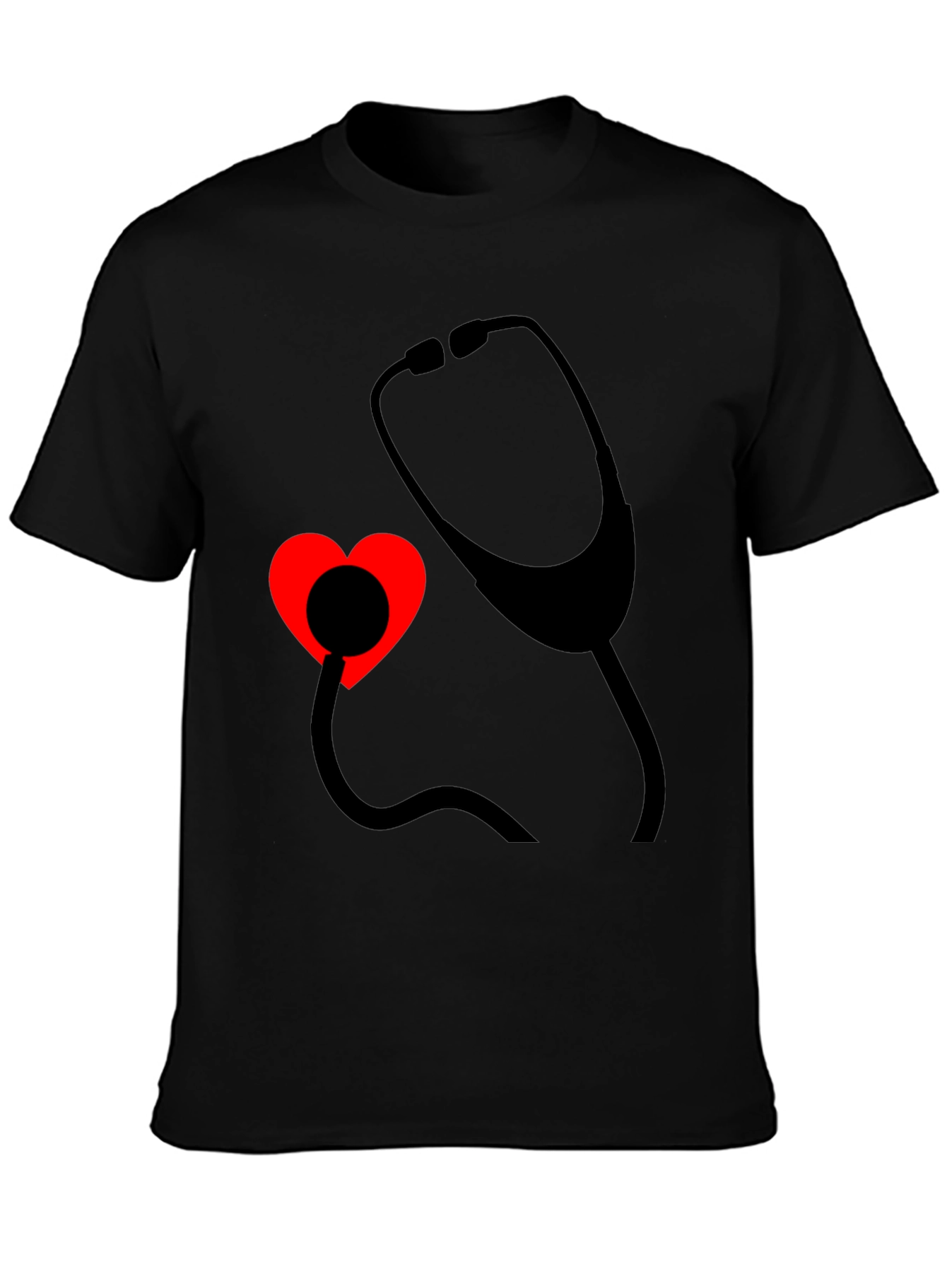 Heartbeat Stethoscope Tee - Medical Love Shirt