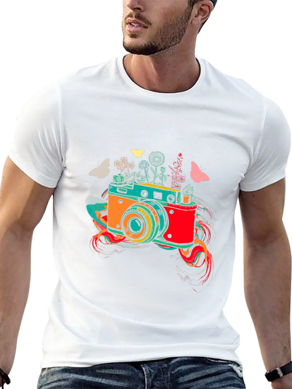 Retro Camera Graphic Tee