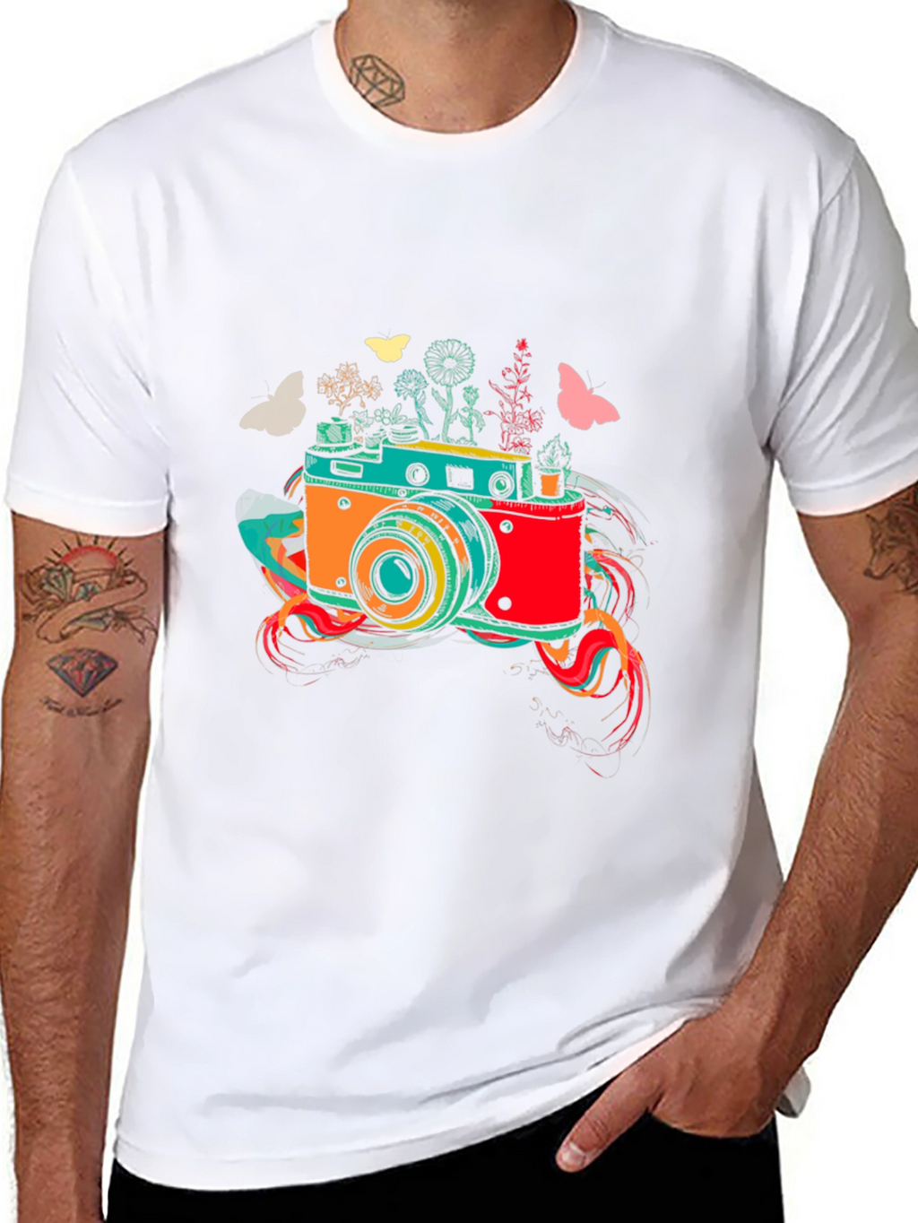 Retro Camera Graphic Tee