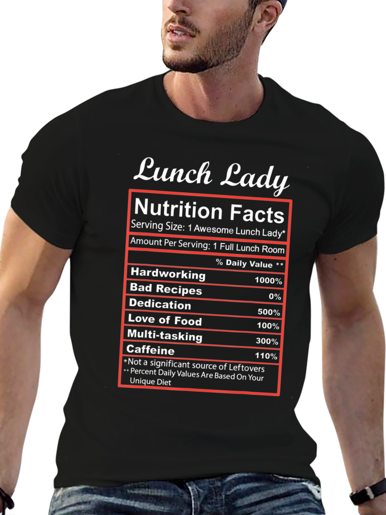 Lunch Lady Nutrition Facts T-Shirt