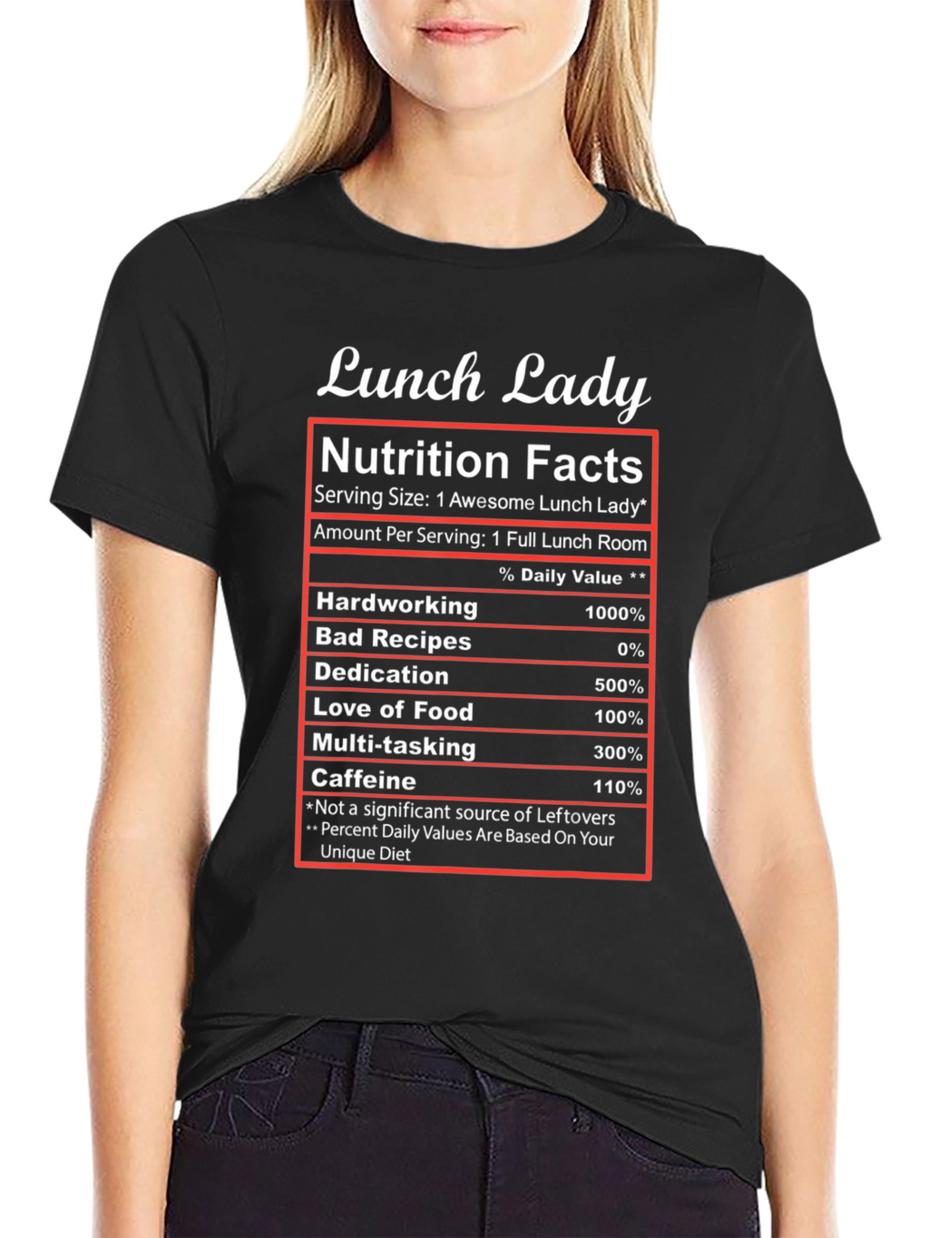 Lunch Lady Nutrition Facts T-Shirt