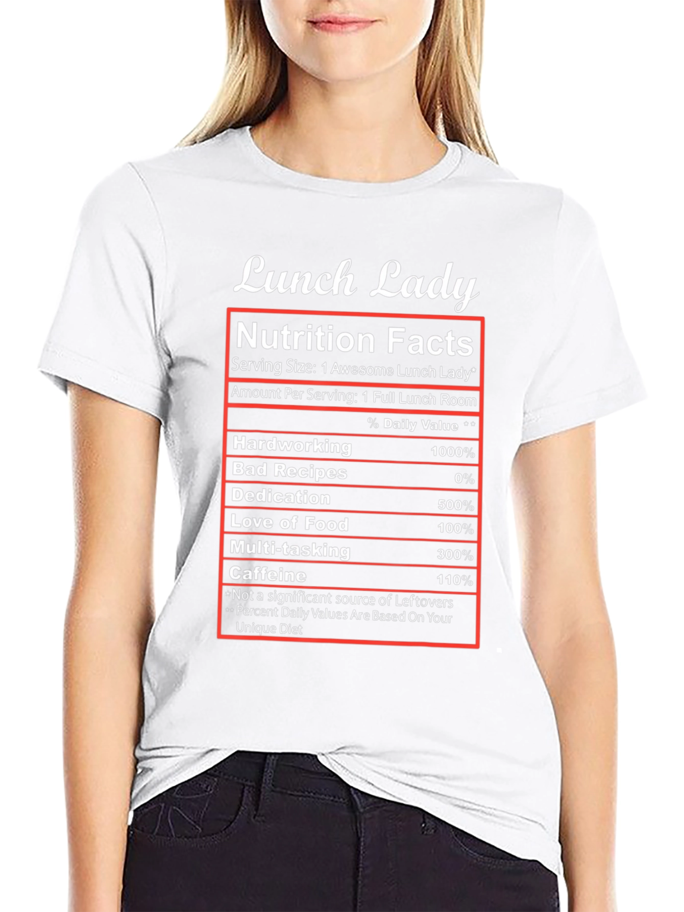 Lunch Lady Nutrition Facts T-Shirt