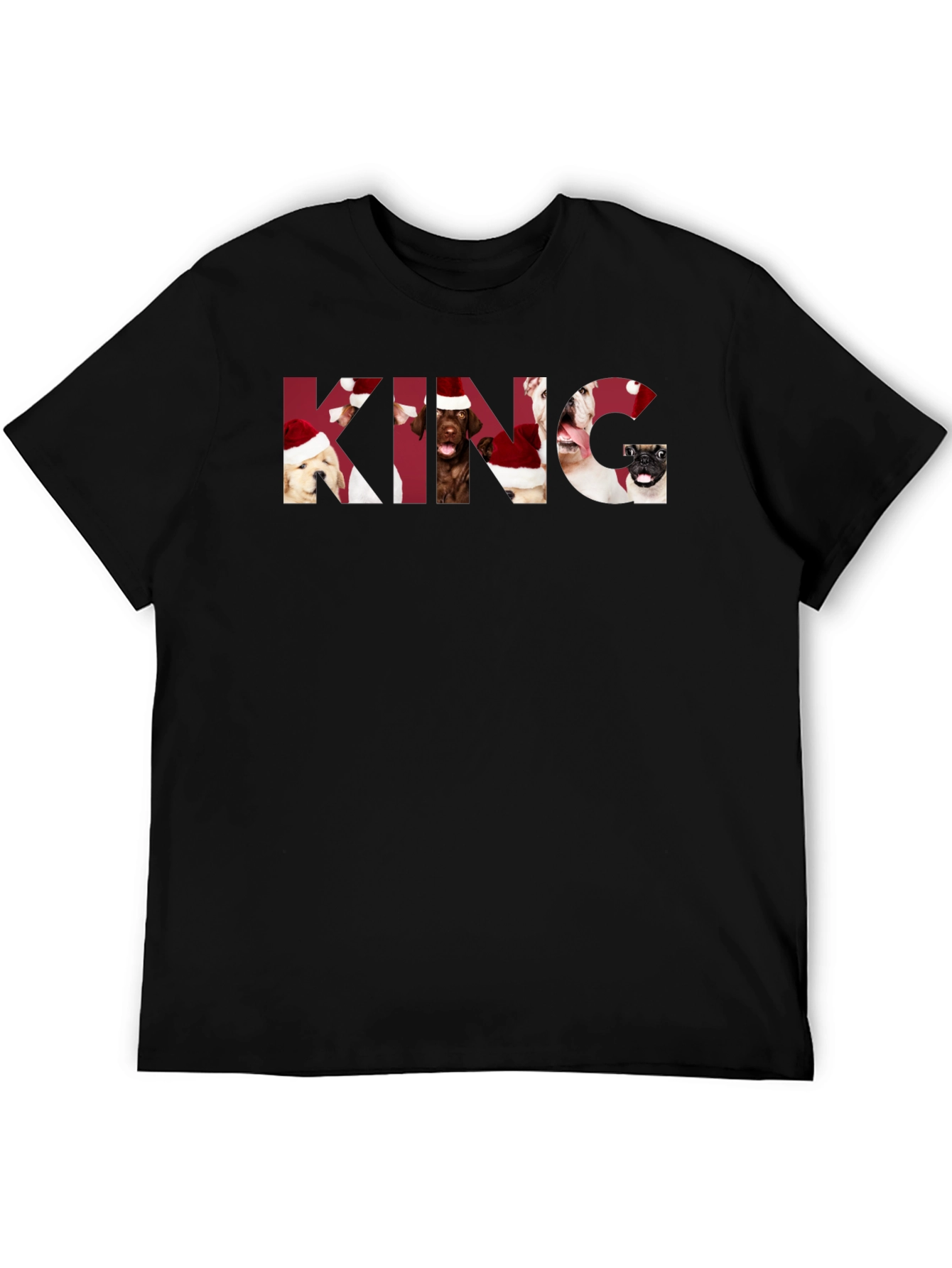Dog Lover Christmas King Graphic Tee