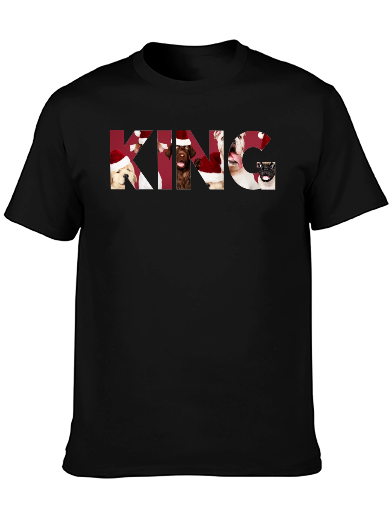 Dog Lover Christmas King Graphic Tee