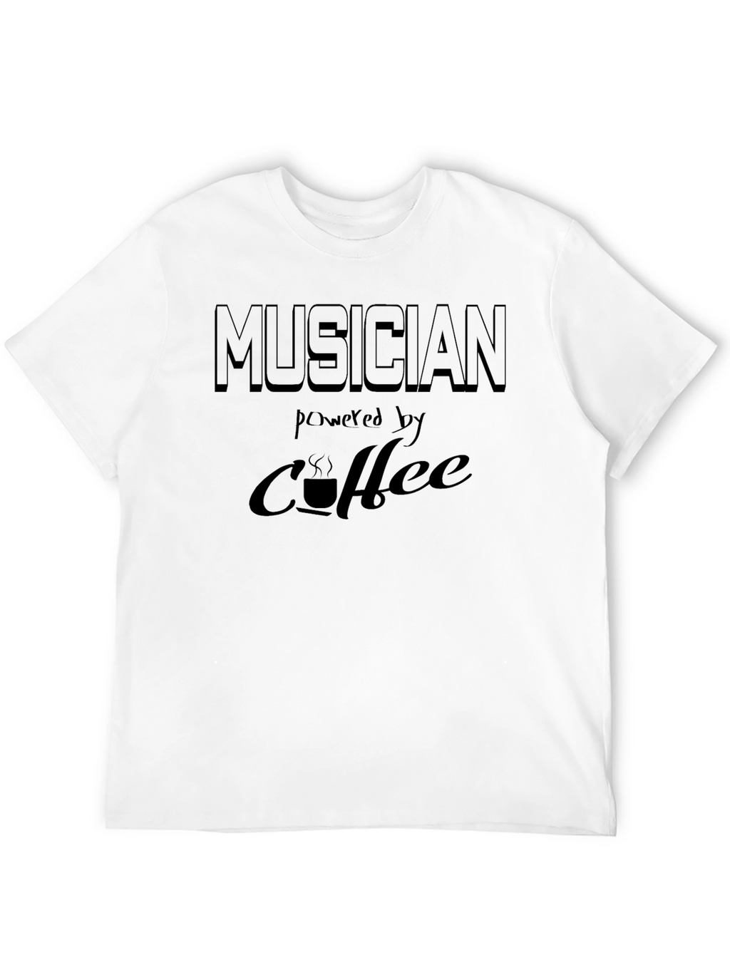 Musician Powered by Coffee Graphic T-Shirt