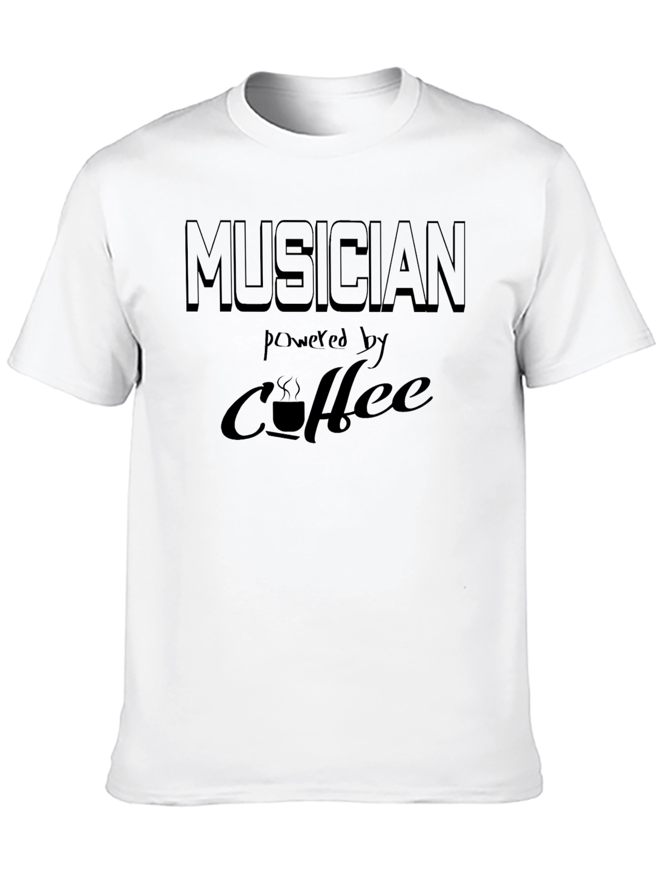 Musician Powered by Coffee Graphic T-Shirt
