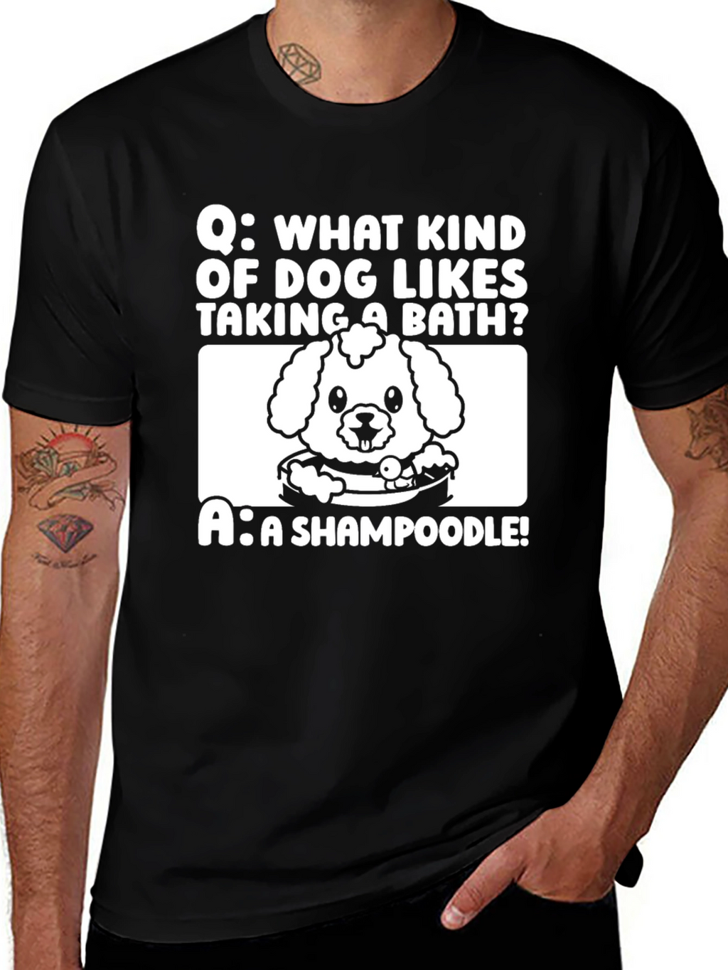 Shampoodle Dog Joke T-Shirt - Funny Pun Tee
