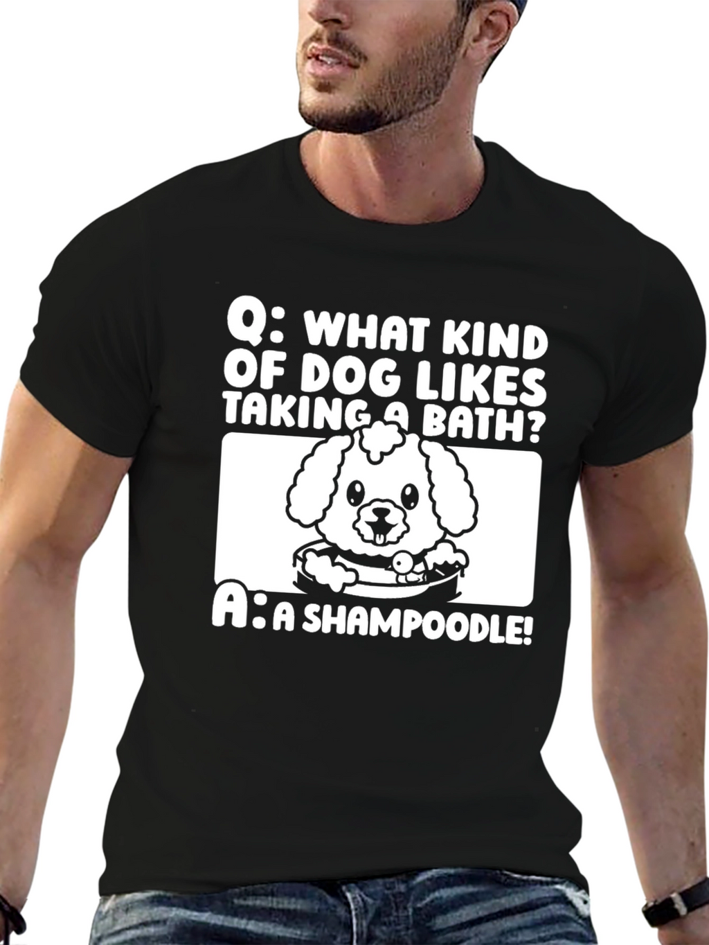 Shampoodle Dog Joke T-Shirt - Funny Pun Tee