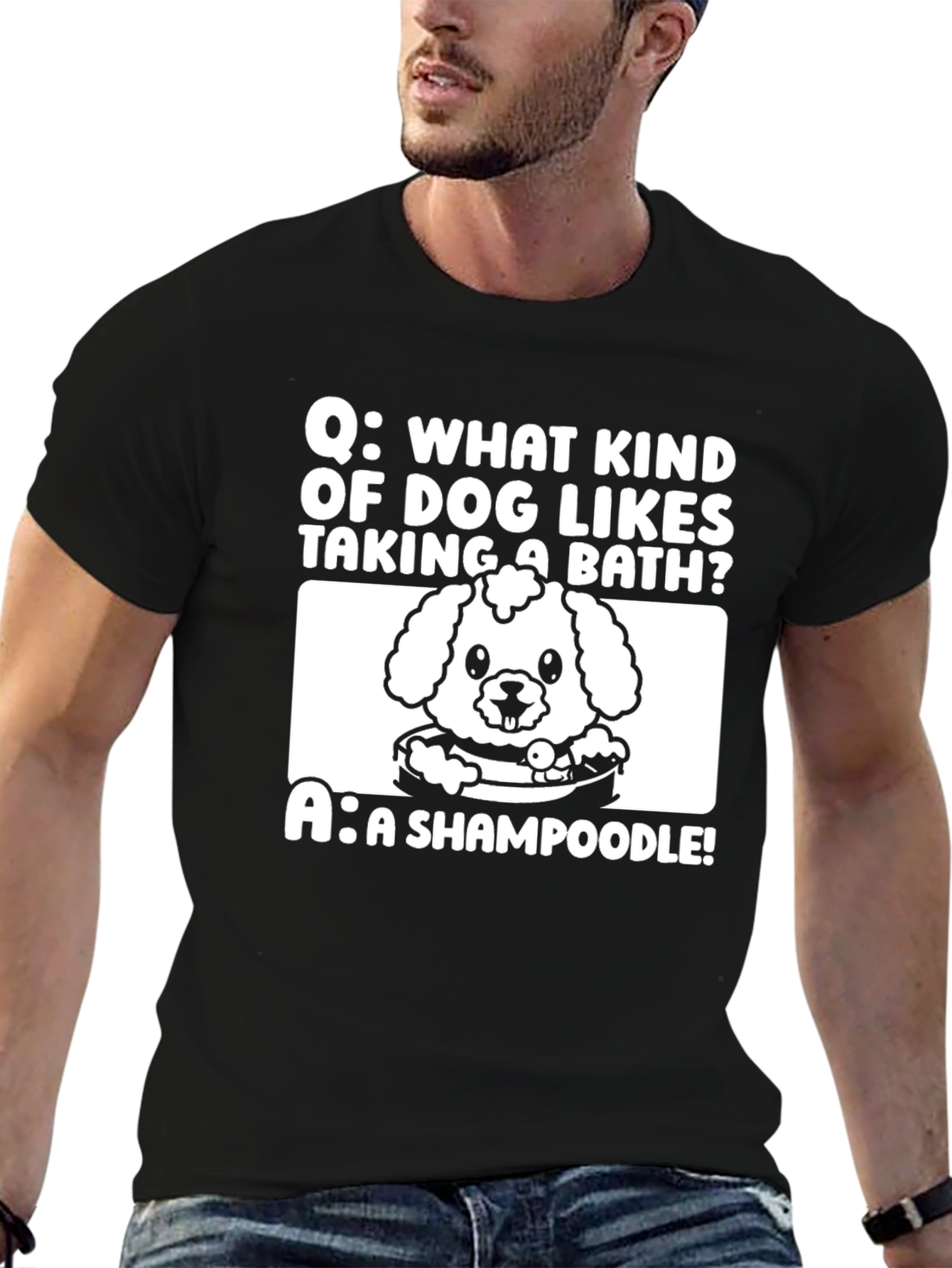 Shampoodle Dog Joke T-Shirt - Funny Pun Tee