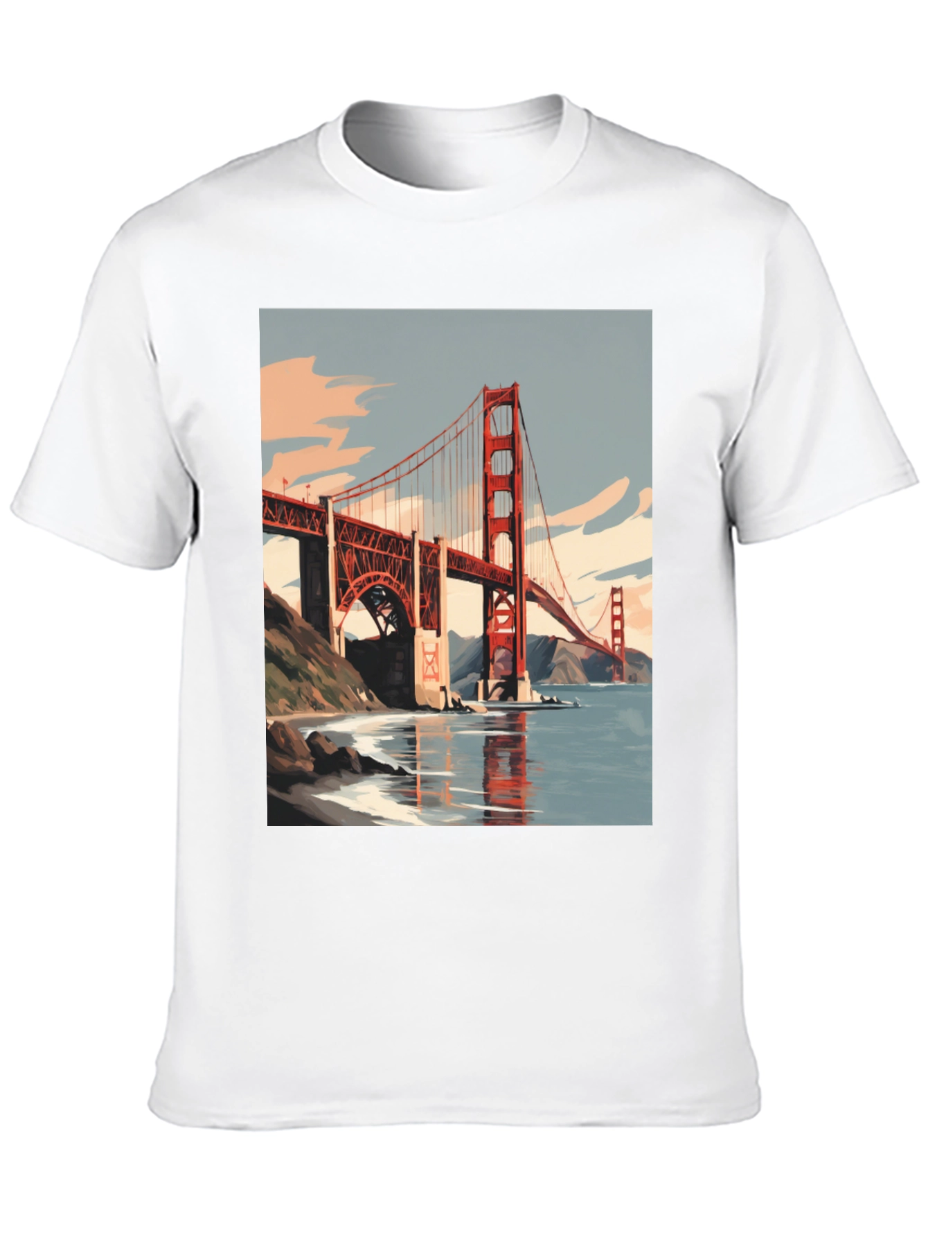 Golden Gate Bridge Graphic Tee - San Francisco Souvenir T-Shirt