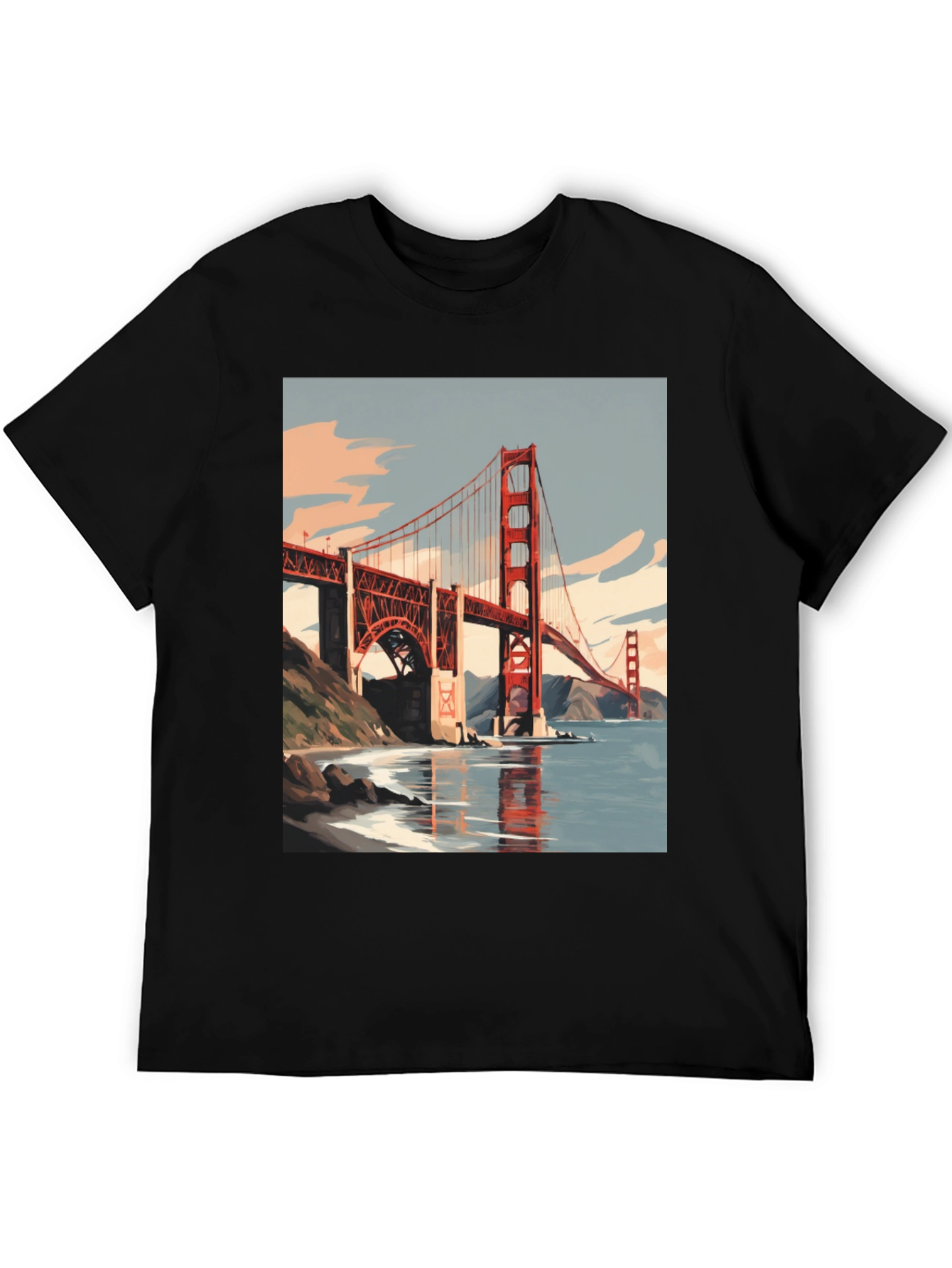 Golden Gate Bridge Graphic Tee - San Francisco Souvenir T-Shirt