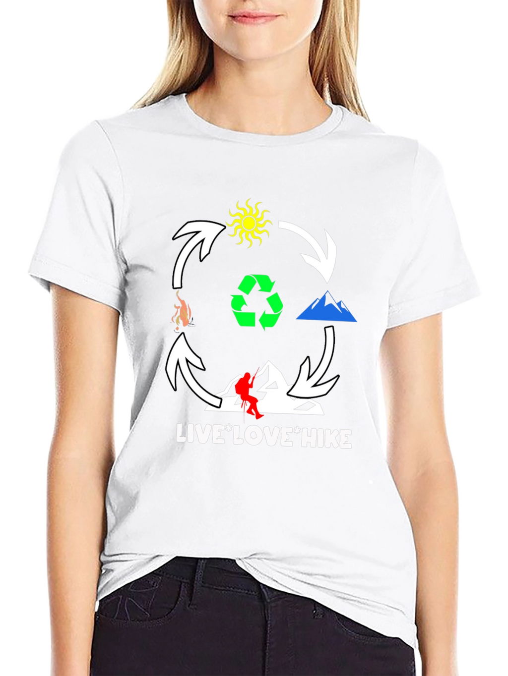 Live Love Hike T-Shirt - Outdoor Adventure Tee