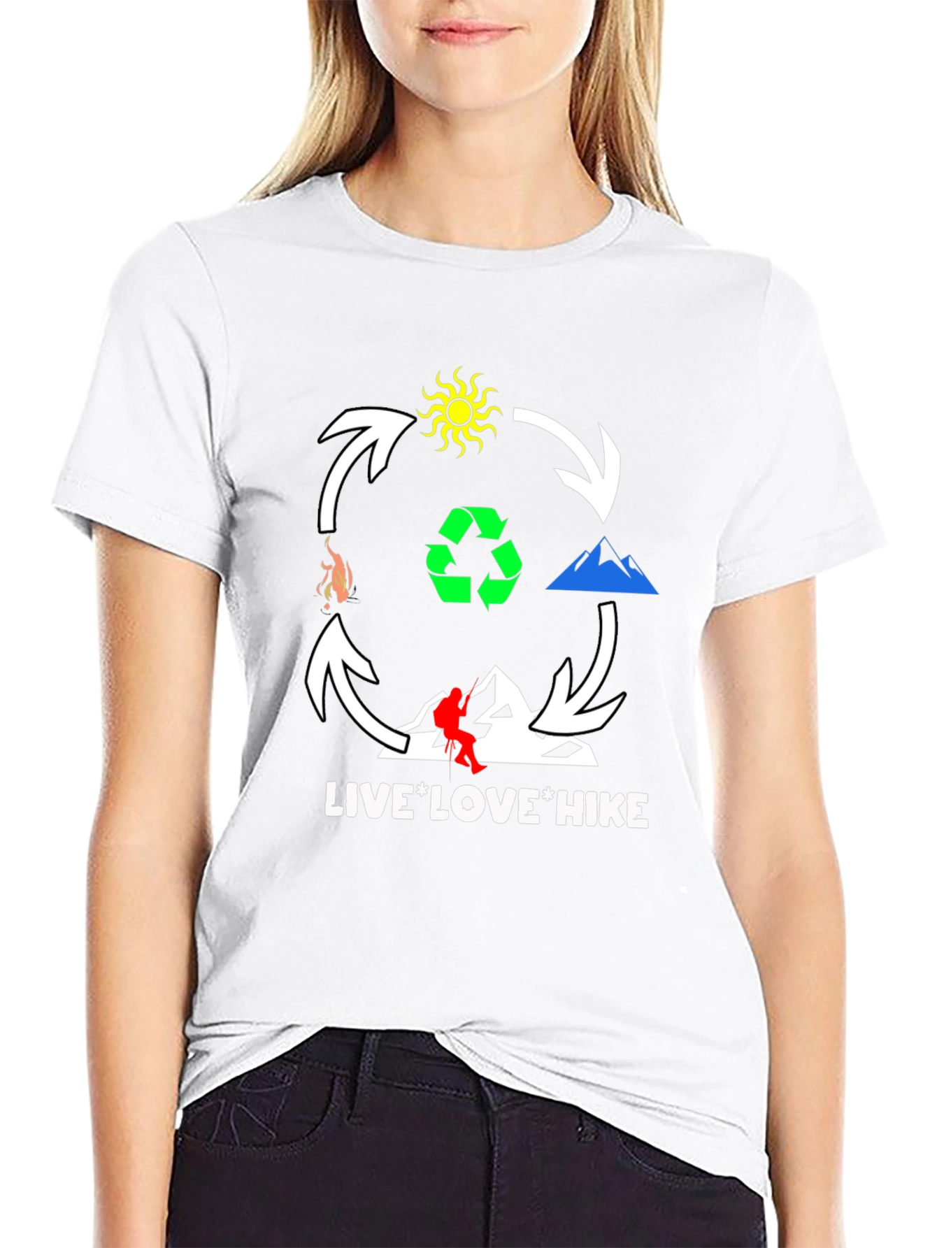 Live Love Hike T-Shirt - Outdoor Adventure Tee