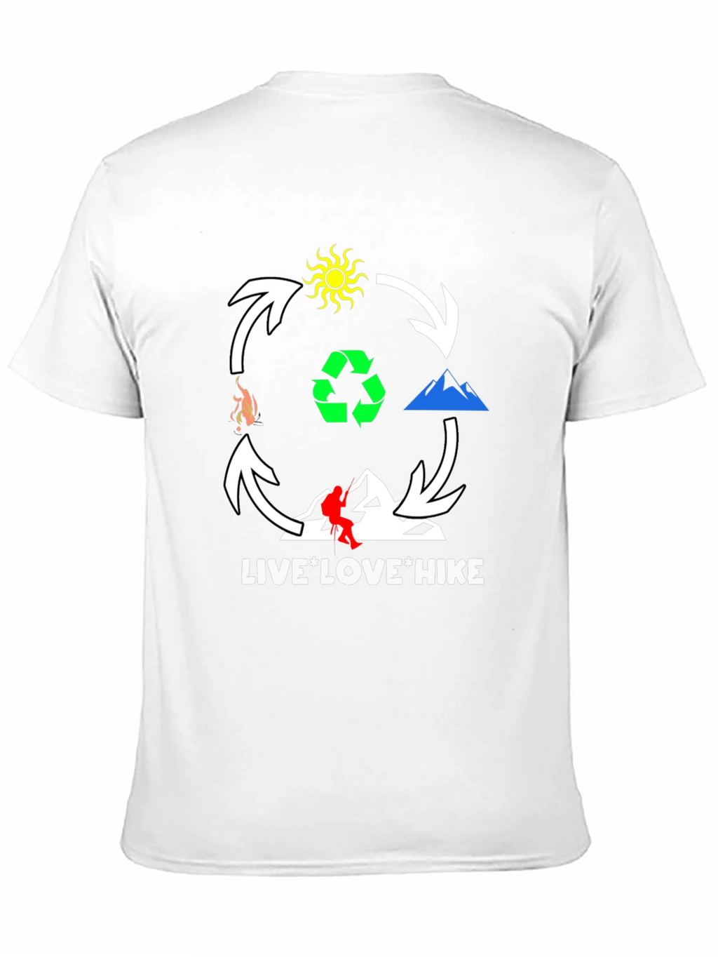 Live Love Hike T-Shirt - Outdoor Adventure Tee