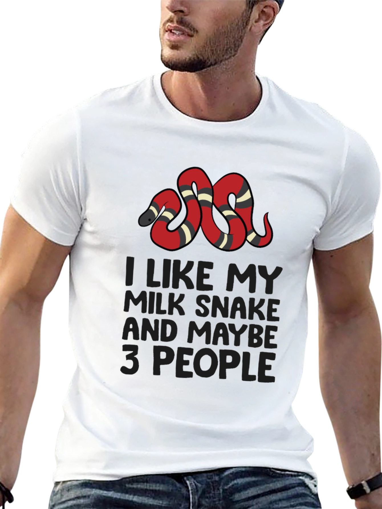 Milk Snake Graphic Tee - Introvert Humor