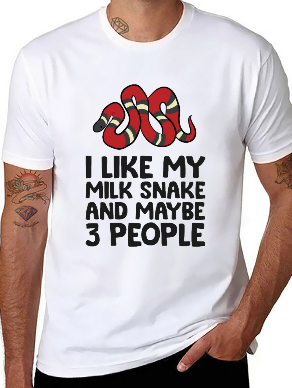 Milk Snake Graphic Tee - Introvert Humor