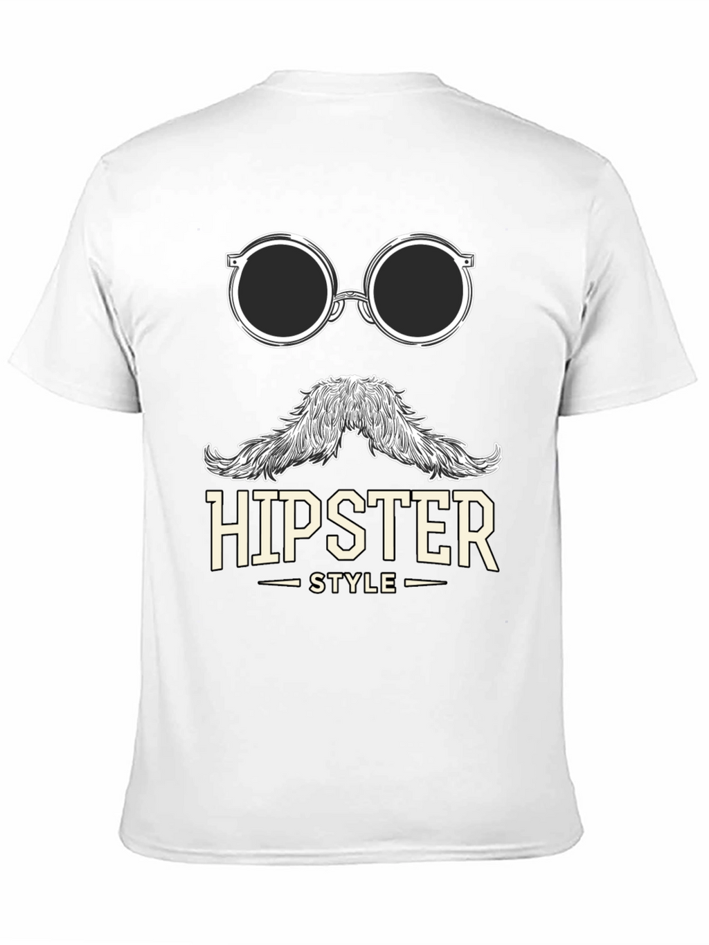 Hipster Style Graphic Tee - Black T-Shirt