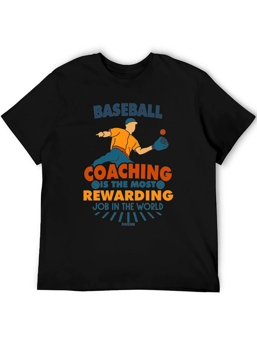 Baseball Coaching T-Shirt: Most Rewarding Job Graphic Tee