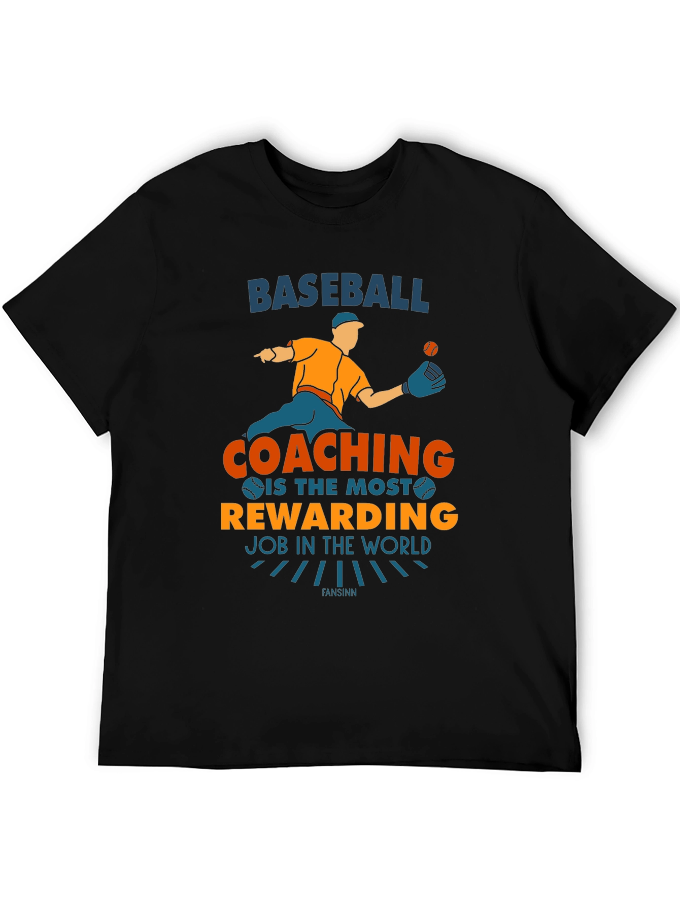 Baseball Coaching T-Shirt: Most Rewarding Job Graphic Tee