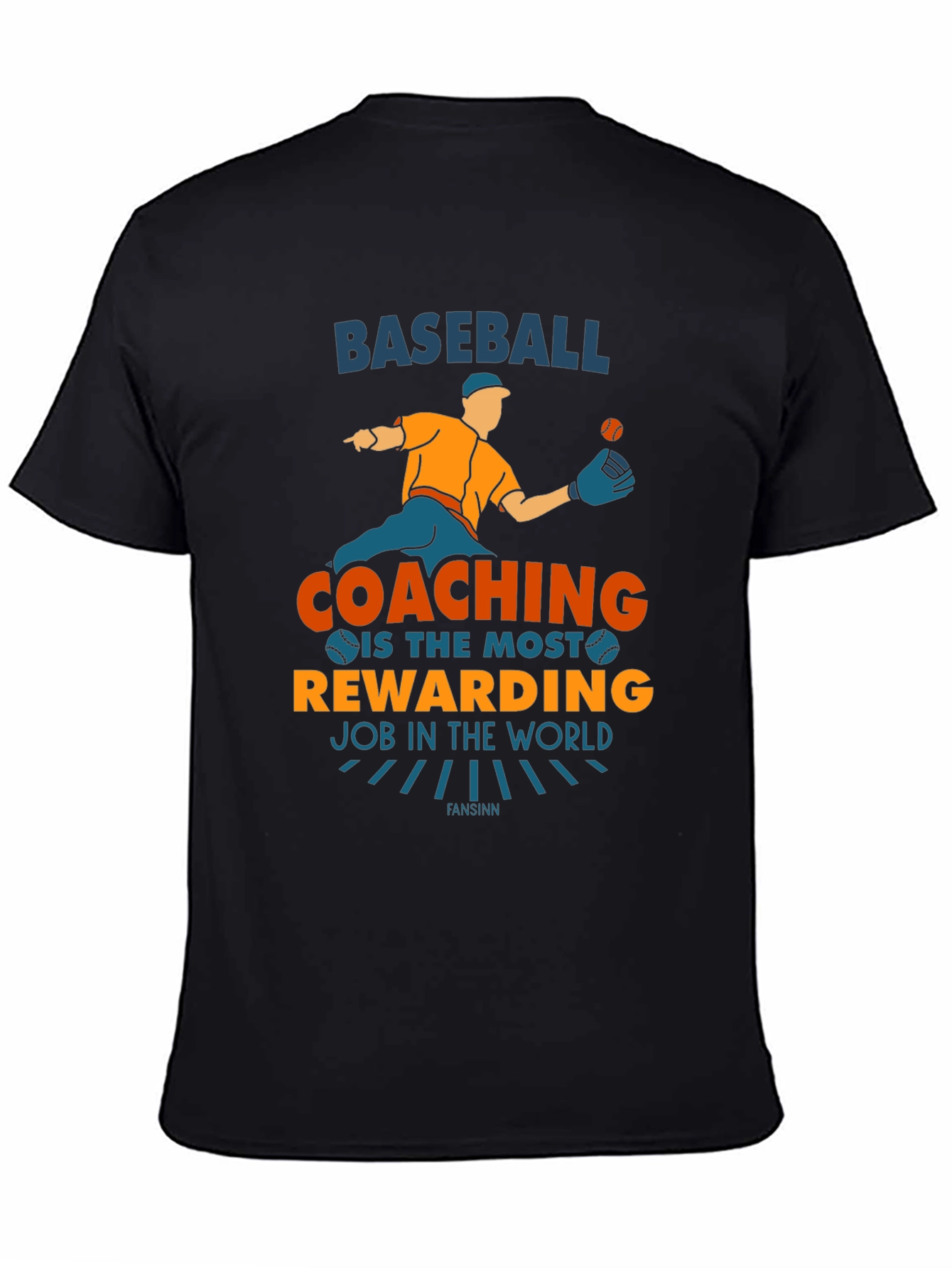 Baseball Coaching T-Shirt: Most Rewarding Job Graphic Tee