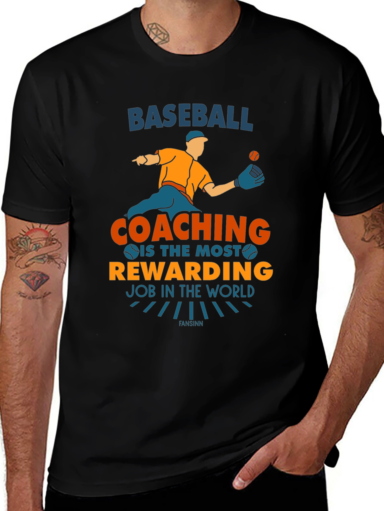 Baseball Coaching T-Shirt: Most Rewarding Job Graphic Tee