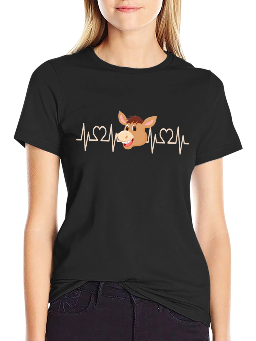 Donkey Heartbeat T-Shirt - Funny Animal Tee
