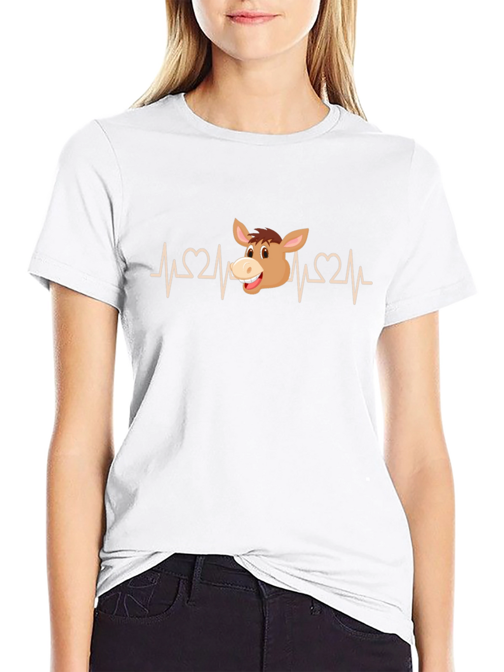 Donkey Heartbeat T-Shirt - Funny Animal Tee