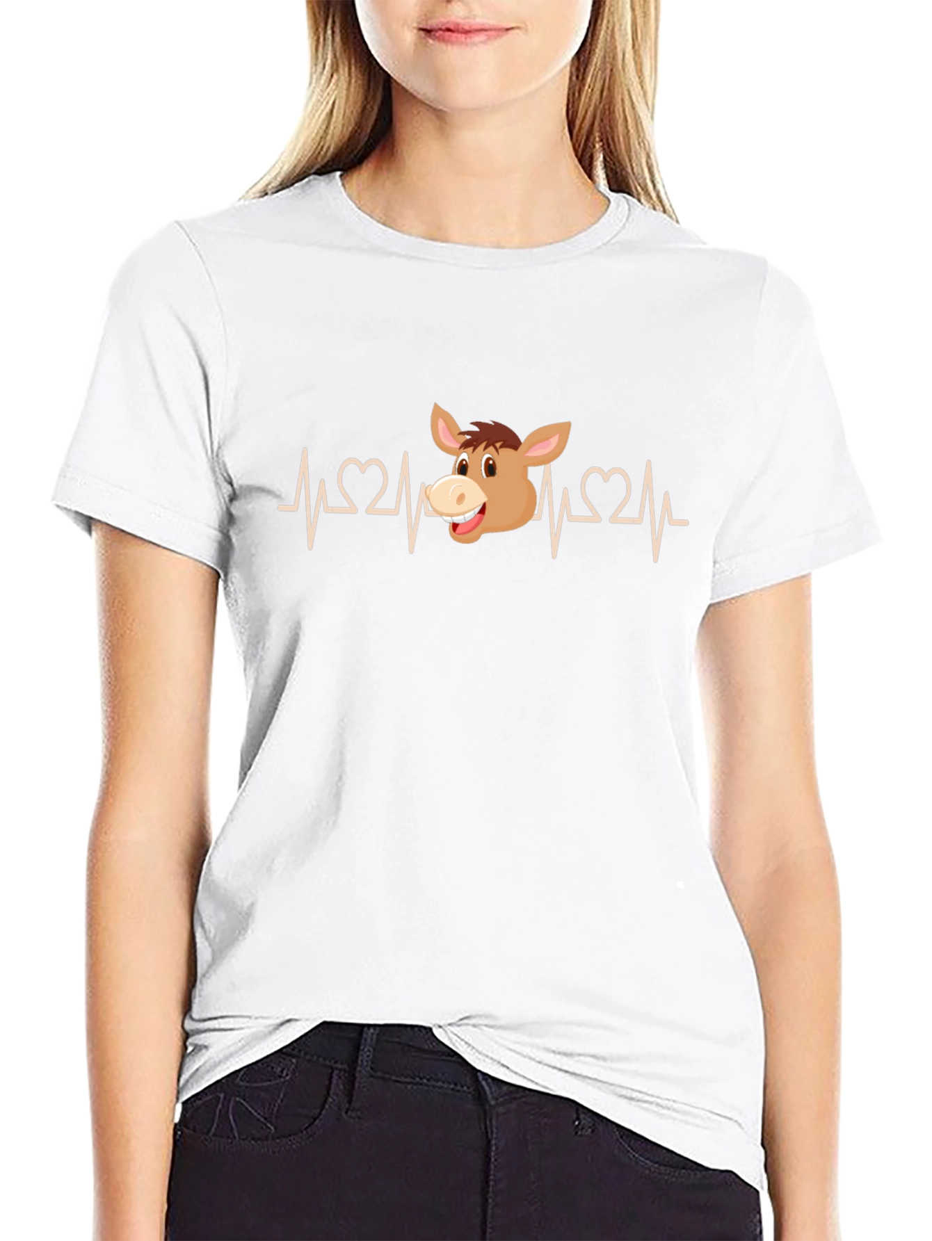 Donkey Heartbeat T-Shirt - Funny Animal Tee