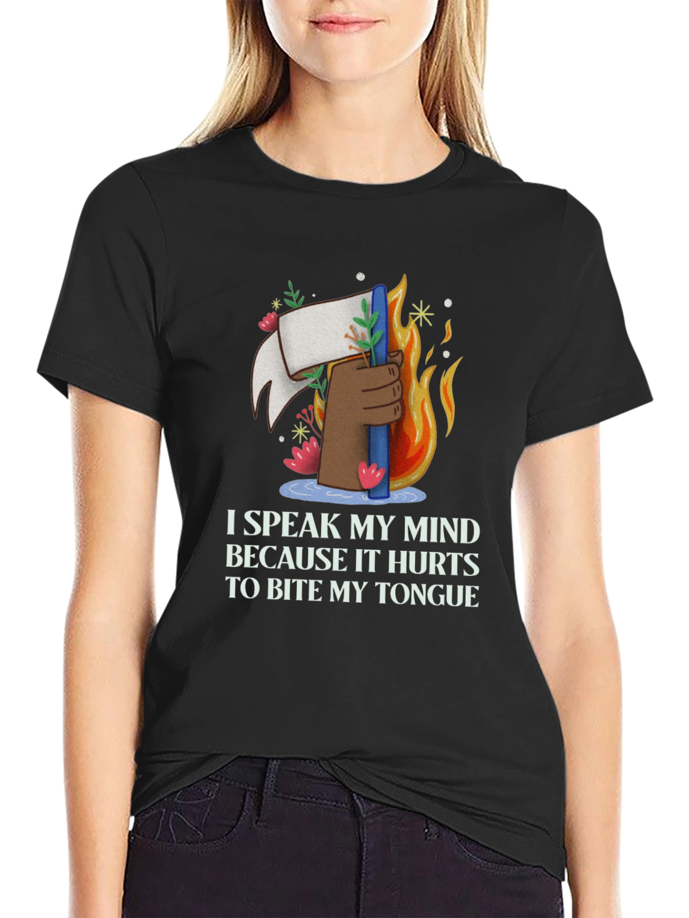 Speak My Mind Graphic T-Shirt