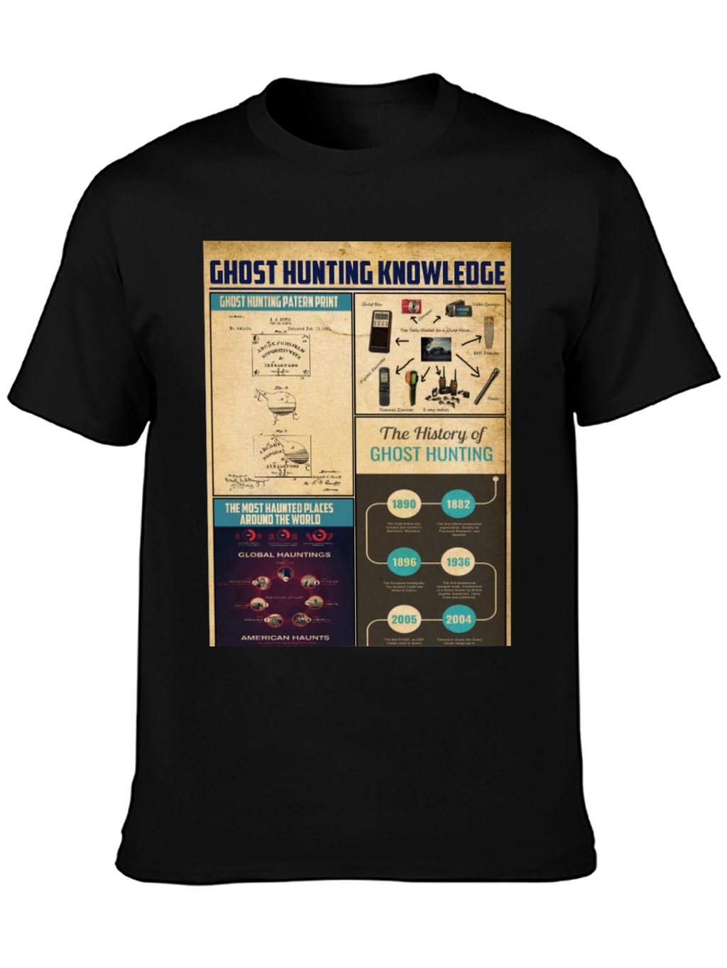 Ghost Hunting Knowledge Graphic T-Shirt