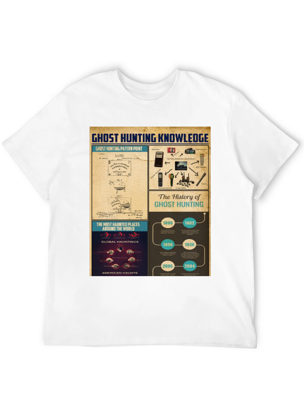 Ghost Hunting Knowledge Graphic T-Shirt