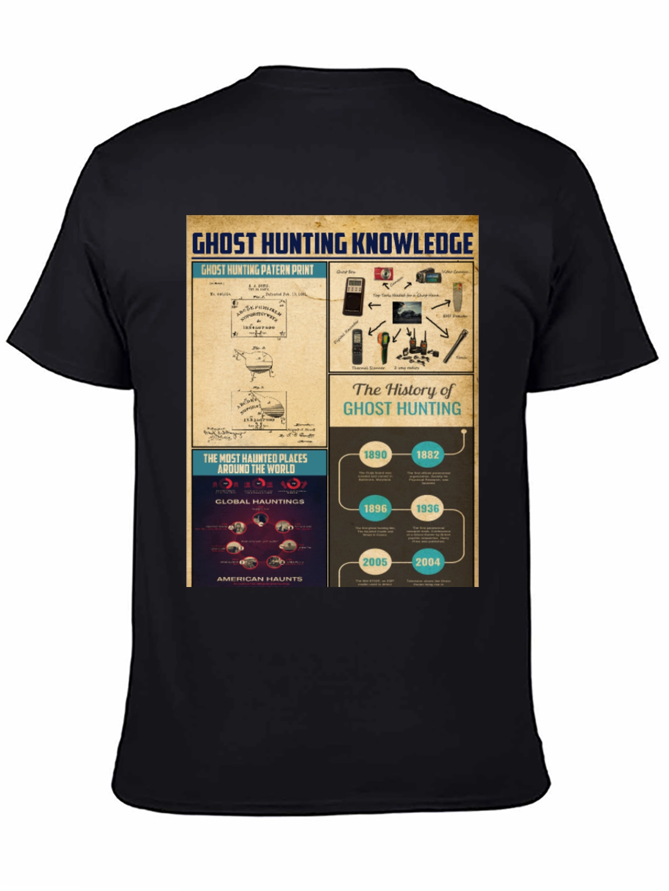 Ghost Hunting Knowledge Graphic T-Shirt