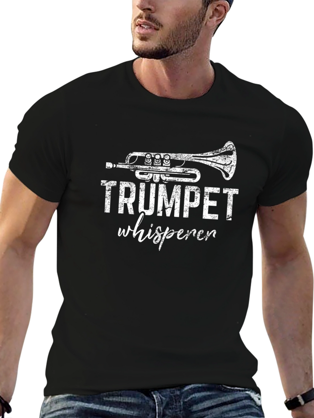 Trumpet Whisperer Graphic Tee - Musicians Humor