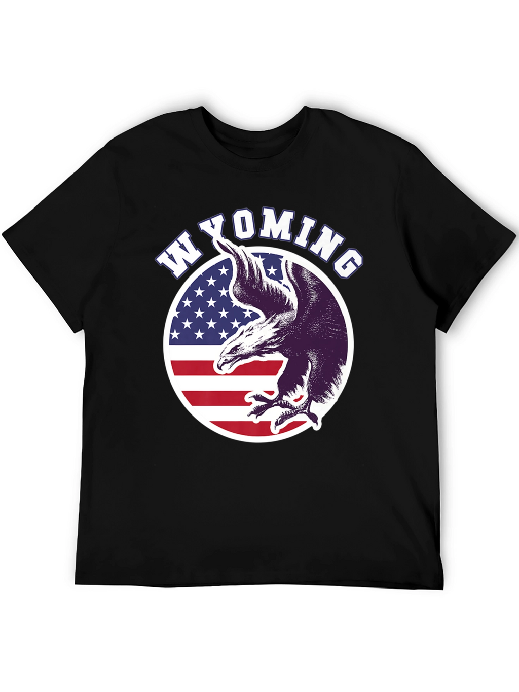 Wyoming Eagle Patriotic T-Shirt