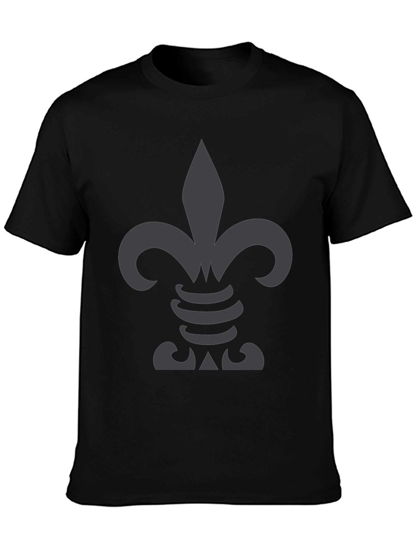 Fleur-de-lis Graphic T-Shirt - Black