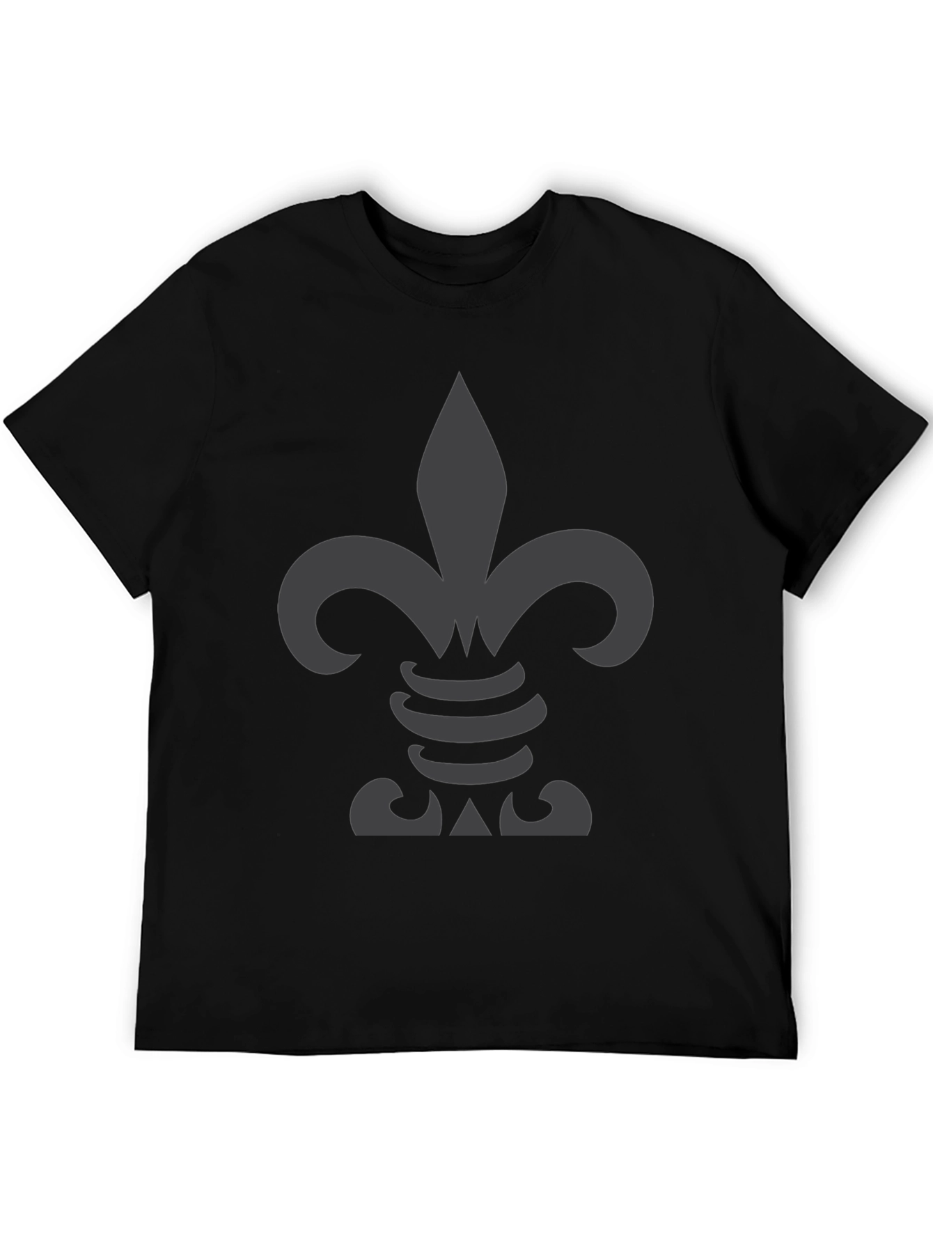 Fleur-de-lis Graphic T-Shirt - Black